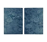 Reisepasshülle mit Blumenmuster, ultradünn, PU-Leder, Reisedokumenten-Organizer, kompakt, Premium, internationaler US-Pass, Schutzhülle für Damen und Herren, Blau