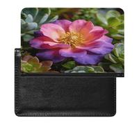 Reisepasshülle mit buntem Blumenmuster, Leder, Reise-Brieftasche, ultradünn, Reisepasshülle für Reisen, Must-Haves, Zubehör, Reisepasshalter