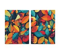 Reisepasshülle mit buntem Kunstwerk, PU-Leder, wasserdicht, Reisebrieftasche mit Kreditkartenfächern für Damen und Herren, Stil, 20,3 x 13,8 cm, Stil:, 20.3x13.8cm