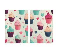 Reisepasshülle mit Cupcake-Herzen, süßes Leder, minimalistische Reisepasshülle, Reisebrieftasche, Reisepassbuchhalter für Damen und Herren, Stil, 20,3 x 13,8 cm, Stil:, 20.3x13.8cm