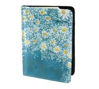 Reisepasshülle mit Gänseblümchen-Aufdruck, Reiseutensilien, Karten- und Reisepass-Anti-Diebstahl-Brieftasche, Größe passend für alle gängigen Reisepässe