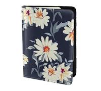 Reisepasshülle mit Gänseblümchen-Aufdruck, Reiseutensilien, Karten- und Reisepass-Anti-Diebstahl-Brieftasche, Größe passend für alle gängigen Reisepässe