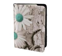 Reisepasshülle mit Gänseblümchen-Aufdruck, Reiseutensilien, Karten- und Reisepass-Anti-Diebstahl-Brieftasche, Größe passend für alle gängigen Reisepässe