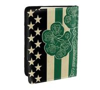 Reisepasshülle mit irischer amerikanischer Flagge, RFID-Reisepasshülle, Brieftasche, PU-Leder, Reisepasshülle, niedlicher Reisepassschutz für Damen und Herren