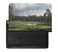 Reisepasshülle mit Kartenfächern, Leder, Kirschblumen, wasserdicht, Reisepasshülle für Reisen, Golfplatz, Einheitsgröße