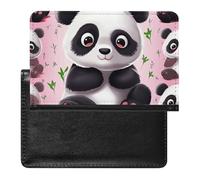 Reisepasshülle mit Kartenfächern, Leder, Reisepasshülle, köstliche süße Ramen, wasserdichte Reisepasshülle für Reisen, Panda, Einheitsgröße