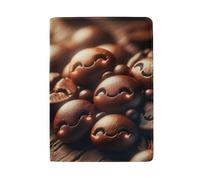 Reisepasshülle mit Kartenfächern, Reisepasshüllen für Damen, Süße Kaffeebohnen