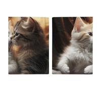 Reisepasshülle mit Katzenkuss-Motiv, mit Kreditkartenfächern und Bordkartenfach für Reisen, Familienausweis, Dokumenten-Organizer (20,3 x 13,7 cm)