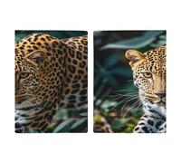 Reisepasshülle mit Leopardenmuster, afrikanische Dschungeltiere, ultradünn, PU-Leder, Reisedokumenten-Organizer, kompakt, Premium-internationaler US-Pass, Schutzhülle für Damen und Herren