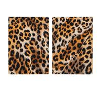 Reisepasshülle mit Leopardenmuster, PU-Leder, schlankes Kartenetui für Damen und Herren, Ledertasche, Reisezubehör, Leoparden-Decke, 20.3x13.8cm