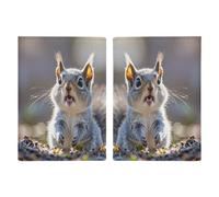 Reisepasshülle mit lustigem Eichhörnchen-Motiv, bedruckt, Reisepasshülle für Reisen, Reisepass, Kartenschutz, Brieftasche, RFID-blockierend, Leder-Kartenetui für Damen und Herren, lustiges süßes