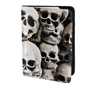 Reisepasshülle mit mexikanischem Totenkopf-Aufdruck, Reiseutensilien, Karten- und Reisepass-Anti-Diebstahl-Brieftasche, Größe passend für alle gängigen Reisepässe