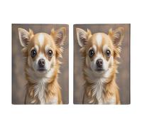 Reisepasshülle mit niedlichem Chihuahua-Motiv, ultradünn, PU-Leder, Reisedokumenten-Organizer, kompakt, Premium, internationaler US-Pass, Schutzhülle für Damen und Herren