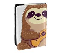 Reisepasshülle mit niedlichem Faultier, RFID-Reisepasshülle, Brieftasche, PU-Leder, Reisepasshülle, niedlicher Reisepassschutz für Damen und Herren