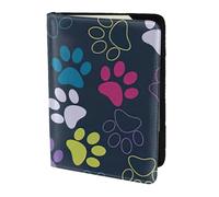 Reisepasshülle mit niedlichem Hundepfoten-Aufdruck, Reisezubehör, Karten- und Reisepass-Anti-Diebstahl-Geldbörse, Größe passend für alle gängigen Reisepässe