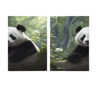 Reisepasshülle mit niedlichem Panda-Motiv, ultradünn, PU-Leder, Reisedokumenten-Organizer, kompakt, Premium-internationaler US-Pass, Schutzhülle für Damen und Herren