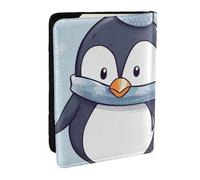 Reisepasshülle mit niedlichem Pinguin-Motiv für Reisen, RFID-Reisepasshülle, Brieftasche, PU-Leder, Reisepasshülle für Damen und Herren