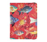 Reisepasshülle mit niedlichem Snapper-Fisch-Design, rot, Reisepasshülle mit RFID-Blockierung, für Damen und Herren, wasserdicht