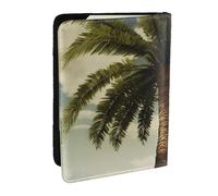 Reisepasshülle mit Palmenmotiv, tropische Palme, RFID-Reisepasshülle, Brieftasche, PU-Leder, Reisepasshülle, niedlicher Reisepassschutz für Damen und Herren