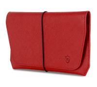 Reisepasshülle mit RFID-Schutz & 4 Kartenfächer (Saffiano) - Rot (Saffiano)