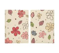 Reisepasshülle mit schönem Blumenmuster, mit Karten- und Ticketfach, PU-Leder, einfacher Zugriff, Reiseutensilien, Dokumenten-Organizer, wasserdichte Reisebrieftasche für Männer und Frauen