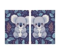 Reisepasshülle mit schönem Koala-Druck, Reisepasshülle für Reisen, Reisepass, Kartenschutz, Brieftasche, RFID-blockierend, Leder-Kartenetui für Damen und Herren, schöner Koala, 20,3 x 13,8 cm, modern,