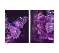 Reisepasshülle mit schönem Schmetterlings-Blumendruck, Reisepasshülle für Reisen, Reisepass, Kartenschutz, Brieftasche, RFID-blockierend, Leder, Kartenetui für Damen und Herren, schön, Schöner