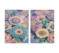 Reisepasshülle mit Skalen- und Blumenmuster, ultradünn, PU-Leder, Reisedokumenten-Organizer, kompakt, Premium, internationaler US-Pass, Schutzhülle für Damen und Herren