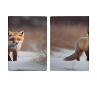 Reisepasshülle mit süßem Fuchs, Reisepasshülle, PU, Reisepasshülle, Brieftasche, Reisepasshülle, Uni, Reisepassschutz, Stil, 20,3 x 13,8 cm, Stil:, 20.3x13.8cm