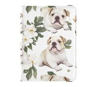 Reisepasshülle mit süßem Hund, weiß, Reisepasshülle mit RFID-Blockierung, für Männer und Frauen, wasserdicht