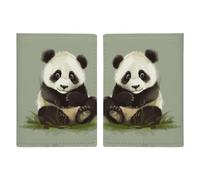 Reisepasshülle mit süßem kleinen Panda-Motiv, Reisepasshülle für Reisen, Reisepass, Kartenschutz, Brieftasche, RFID-blockierend, Leder-Kartenetui für Damen und Herren, niedlicher kleiner Panda,