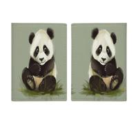 Reisepasshülle mit süßem kleinen Panda-Motiv, schlanke Reisepasshülle für Reiseutensilien, kompakte Reisepasshülle, leichte Brieftasche für Reisen, Stil, 20,3 x 13,8 cm, Stil:, 20.3x13.8cm