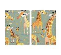 Reisepasshülle mit süßem wilden Cartoon-Giraffen, ultradünn, PU-Leder, Reisedokumenten-Organizer, kompakt, Premium-internationaler US-Pass, Schutzhülle für Damen und Herren