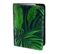 Reisepasshülle mit tropischem Pflanzendruck, Reiseutensilien, Karten- und Reisepass-Anti-Diebstahl-Brieftasche, Größe passend für alle gängigen Reisepässe