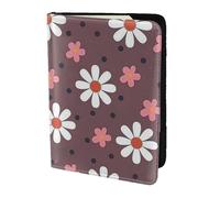 Reisepasshülle mit weißem Sonnenblumen-Druck, Reiseutensilien, Karten- und Reisepass-Anti-Diebstahl-Brieftasche, Größe passend für alle gängigen Reisepässe