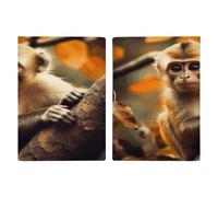 Reisepasshülle, Motiv: Affe auf Baum, ultradünn, PU-Leder, Reisedokumenten-Organizer, kompakt, Premium, internationaler US-Pass, Schutzhülle für Damen und Herren