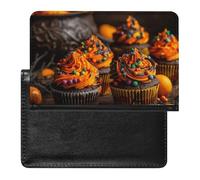 Reisepasshülle, Motiv: Cupcakes auf dem Tisch, sichere Reisebrieftasche, PU-Leder, Kreditkarten, Reisepass, Organizer, Tasche für Damen und Herren, weiß, Einheitsgröße, modern, weiß, Einheitsgröße,