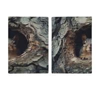 Reisepasshülle, Motiv: Eichhörnchen im Baumloch, Reisepasshülle, PU, Reisepasshülle, Brieftasche, Reisepasshülle, Uni, Stil, 20,3 x 13,8 cm, Stil:, 20.3x13.8cm