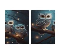 Reisepasshülle, Motiv: Eule auf Baum, Reisepasshülle, PU, Reisepasshülle, Brieftasche, Reisepasshülle, Uni, Reisepassschutz, Stil, 20,3 x 13,8 cm, Stil:, 20.3x13.8cm