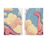 Reisepasshülle, Motiv: kleiner Dinosaurier, PU-Leder, wasserdicht, Reisebrieftasche mit Kreditkartenfächern für Damen und Herren, Stil, 20,3 x 13,8 cm, Stil:, 20.3x13.8cm