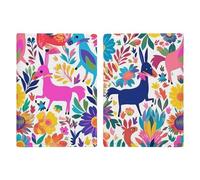 Reisepasshülle, Motiv: mexikanische Otomi-Tiere, bedruckt, Reisepasshülle für Reisen, Reisepass, Karten, Brieftasche, RFID-blockierend, Leder, Kartenetui für Damen und Herren, mexikanische