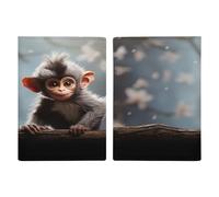 Reisepasshülle, Motiv: niedlicher Affe, Reisepasshülle, PU, Reisepasshülle, Brieftasche, Reisepasshülle, Uni, Reisepassschutz, Stil, 20,3 x 13,8 cm, Stil:, 20.3x13.8cm