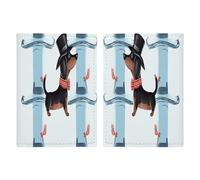 Reisepasshülle, Motiv: Pariser Dackel, schlanke Reisepasshülle für Reiseutensilien, kompakte Reisepasshülle, leichte Brieftasche für Reisen, Stil, 20,3 x 13,8 cm, Stil:, 20.3x13.8cm