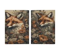 Reisepasshülle, Motiv: Tiere und Blumen, PU, Reisepasshülle, Brieftasche, Reisepasshülle, Uni, Reisepassschutz, Stil, 20,3 x 13,8 cm, Stil:, 20.3x13.8cm