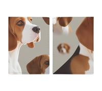 Reisepasshülle, Motiv: tropische Ananas, PU-Leder, schlanke Kartenhülle für Damen und Herren, Lederetui, Reisezubehör, Beagle Doggy, 20.3x13.8cm