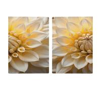 Reisepasshülle, Motiv: weiße Dahlie, ultradünn, PU-Leder, Reisedokumenten-Organizer, kompakt, Premium, internationaler US-Pass, Schutzhülle für Damen und Herren