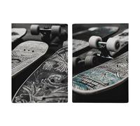 Reisepasshülle, Reisebrieftasche, Reisepasshülle, San Francisco, Golden Gate Bridge, bedrucktes Leder, Reisepasshülle für Reisen, Dokumente, Reisegeschenke, Skateboards, 20.3x13.8cm