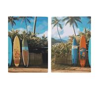 Reisepasshülle, Reisebrieftasche, Reisepasshülle, Surfbrett-Motiv, bedrucktes Leder, Reisepasshülle für Reisen, Dokumente, Reisegeschenke, Surf's Up Surfboard, 20.3x13.8cm