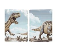 Reisepasshülle Reisepassbuch Leder Reisepasshülle Kartenhalter Dinosaurier Walking Travel Wallet für Geschäftsreise, Reisegeschenke, Dinosaurier Walking, 20.3x13.8cm