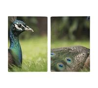 Reisepasshülle Reisepassbuch Leder Reisepasshülle Kartenhalter Kaninchen und Schleife Reisebrieftasche für Geschäftsreise, Reisegeschenke, Tiere, die ihren Schwanz öffnen, 20.3x13.8cm